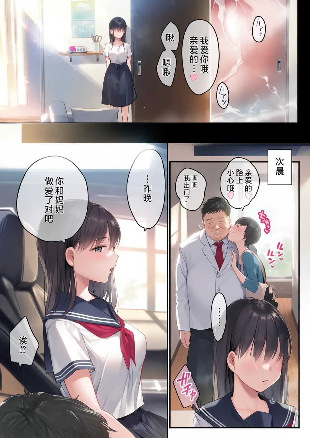 全彩 ～在妻子的继女洗澡时……～对随时能够侵犯的继女连续播种～