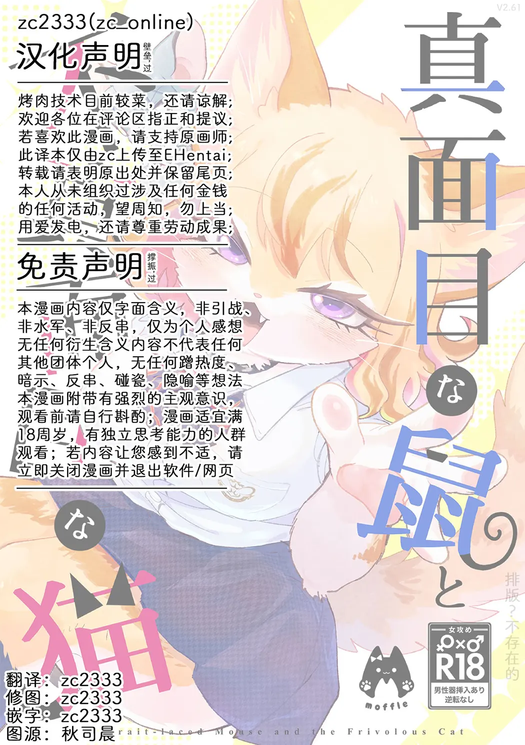正经鼠与散漫猫
