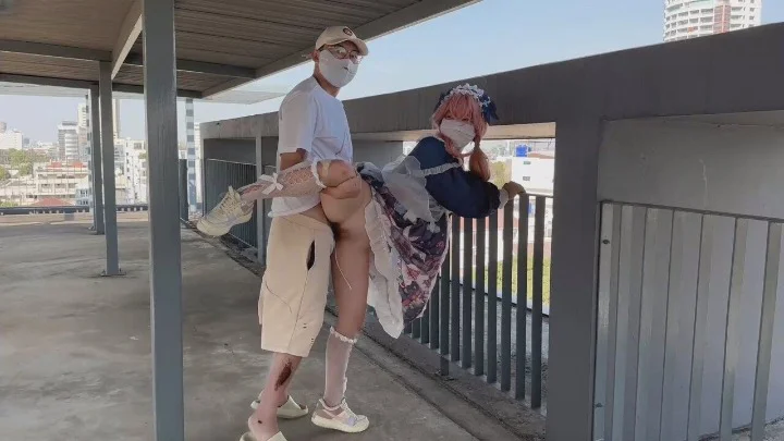 西瓜影视 约个洛丽塔妹妹去天台拍写真 樱花小猫